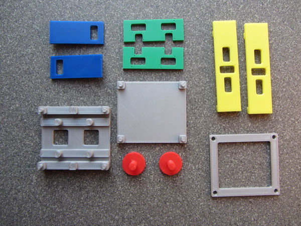 shows the parts next to each other