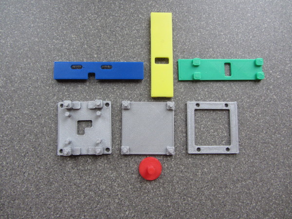 shows the parts next to each other